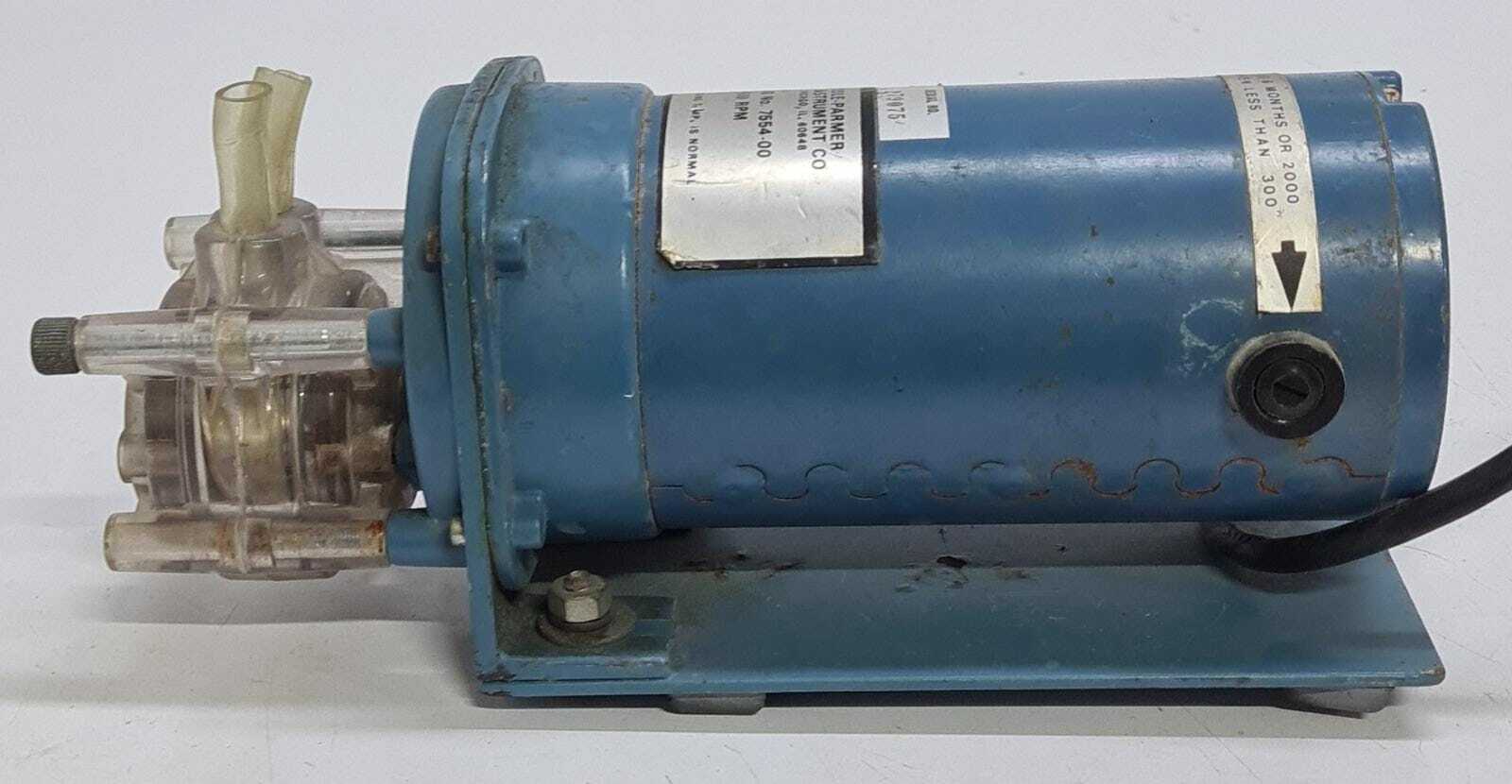 Cole-Parmer 7554-00 Master-Flex Variable Speed Drive W/ Peristaltic Pump 7018-20