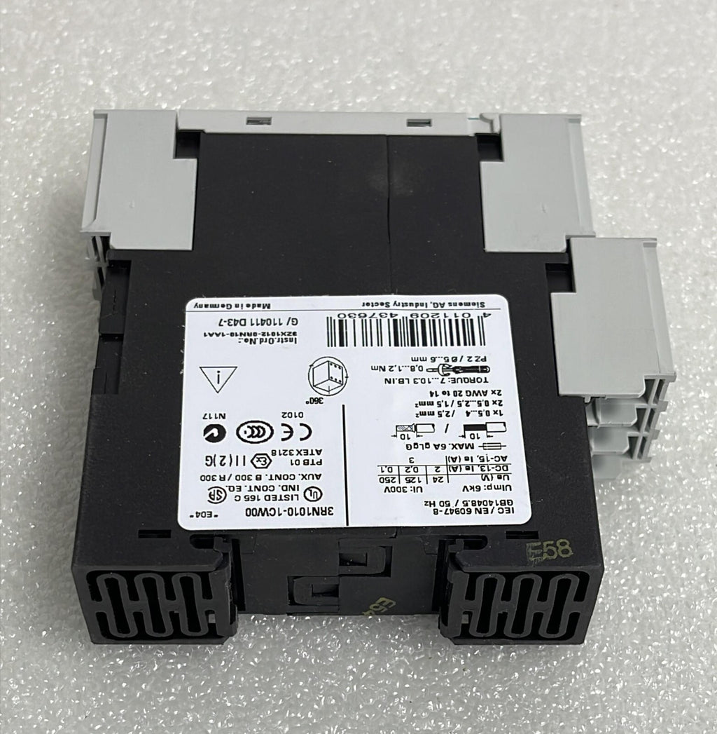 Siemens 3RN1010-1CW00 Thermistor motor protection relay 24-240V GB14048.5/50Hz