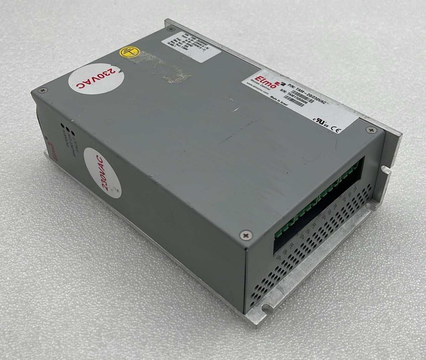 Elmo Motion Control TAM-20/230VAC Power Supply Module 20-500Hz 20A 7.6KW