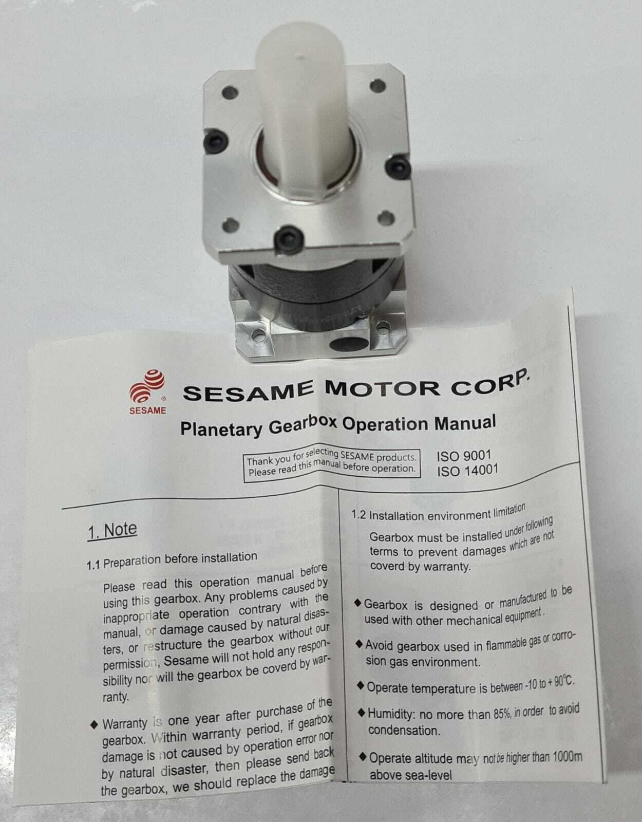 Sesame Servotronix PAN17-5 P2 StepIM Planetary Gearbox Servo Motor 5PP1050B02