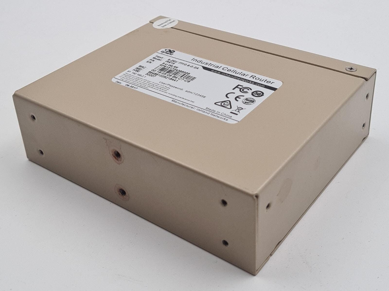 INHAND Networks Industrial Cellular Router IR615 S-U-WLAN 3G/4G WiFi Single SIM