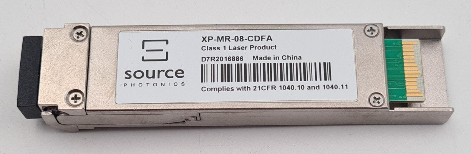 NEW- SOURCE PHOTONICS XP-MR-08-CDFA SFP Transceiver Module 21CFR 1040.10 1040.11
