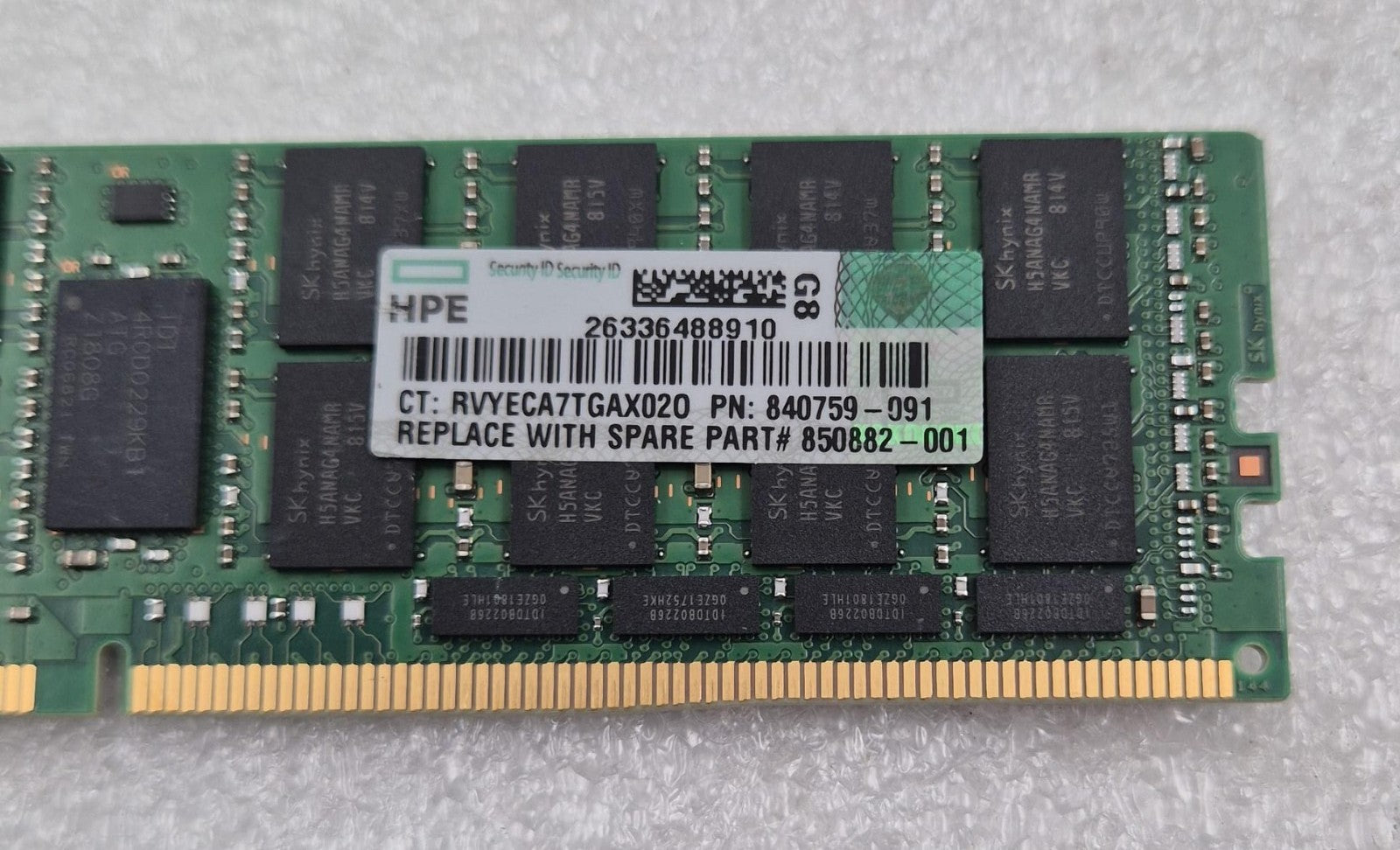 SK Hynix 64GB 4DRx4 PC4-2666V HMAA8GL7AMR4N-VK Server Memory RAM HPE 840759-091
