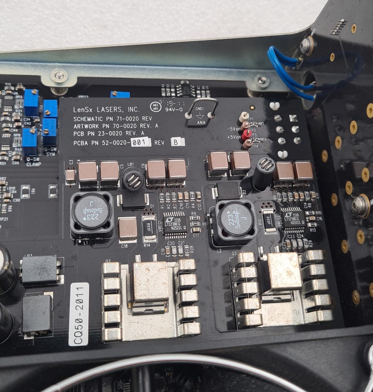 LenSx LASERS ASSY 56-0008 Control Board for Femtosecond **AS-IS**