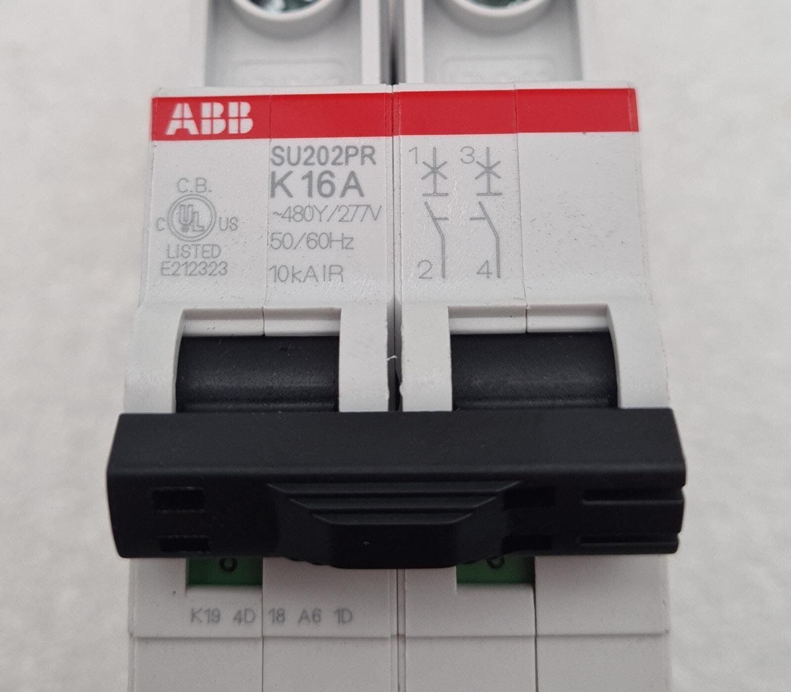 ABB SU202PR-K16A Circuit Breaker 2CDS 272 327 R0467 2X16A