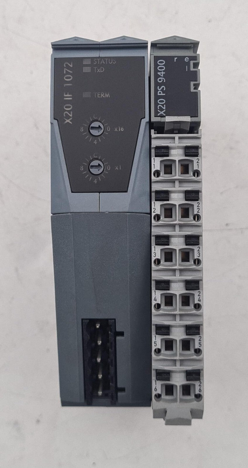 B&R X20 IF 1072 Digital Control Interface Module & X20 PS 9400 X20 BB 80 Base