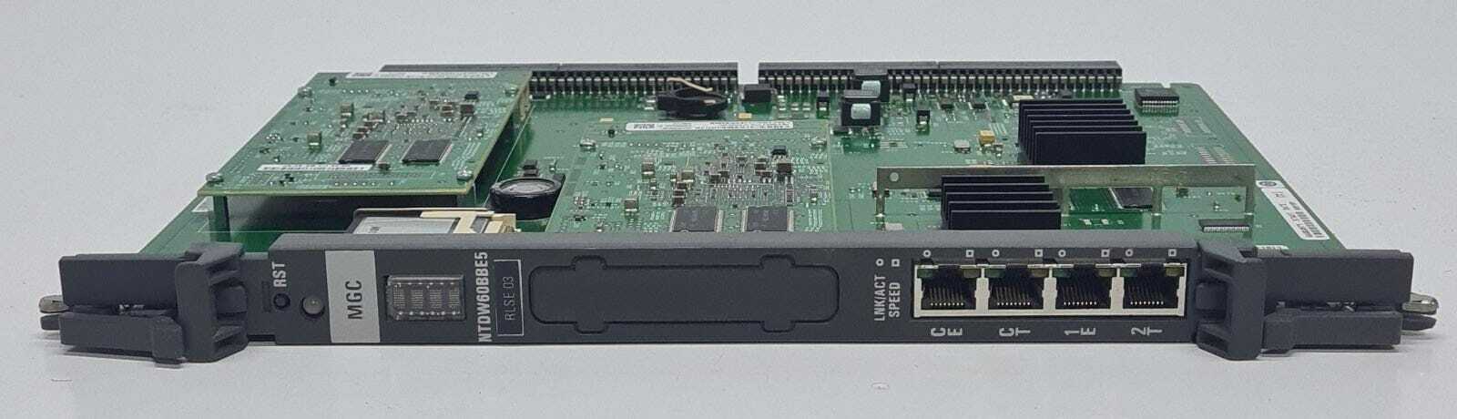 Nortel NTDW60BBE5 RLSE 03 MGC Media Gateway Controller Card & Flash & Daughters