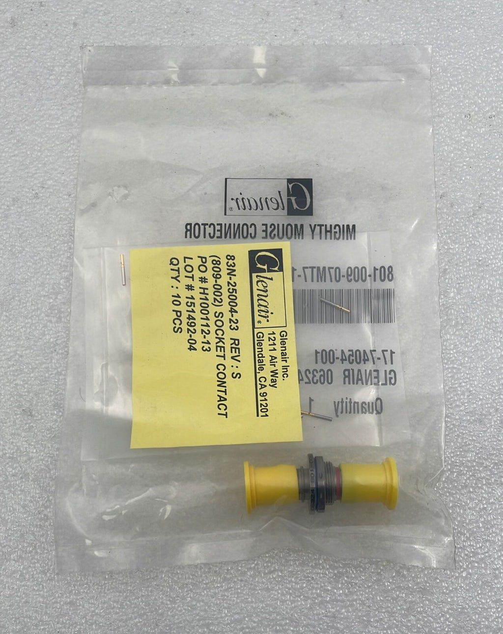 [LOT 5 PCS] Glenair 801-009-07MT7-10SA-501 Mighty Mouse Connector