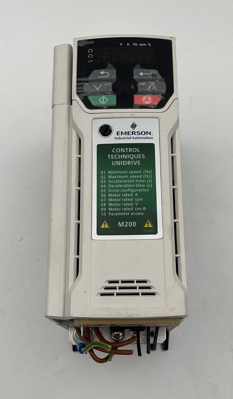 Emerson Control Techniques Unidrive M200-034-00073 A Inverter Drive 3kw 480V