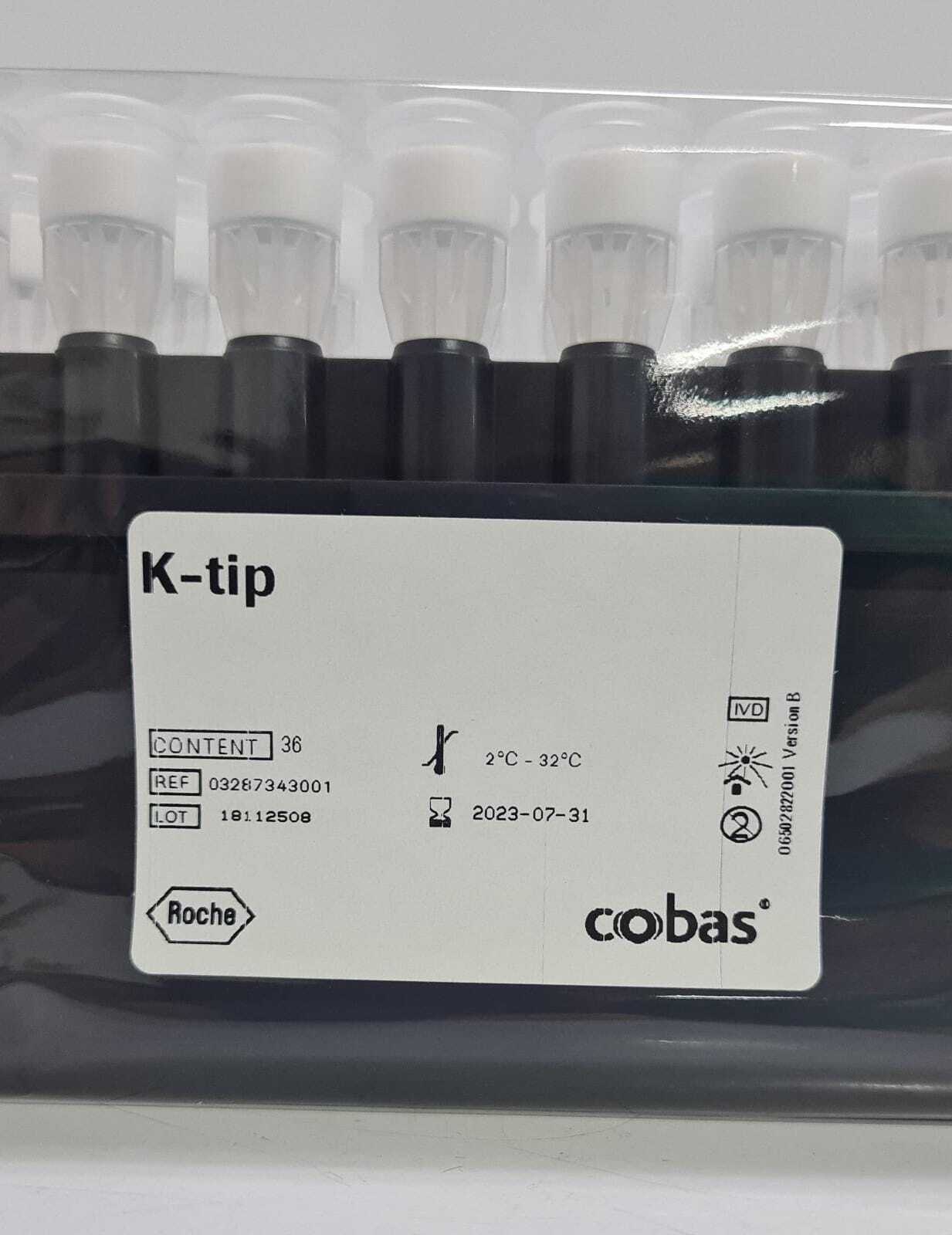 [LOT OF 5] NEW- ROCHE 03287343001 K-tip For COBAS