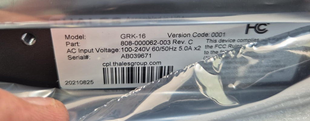 THALES GEMALTO GRK-16 808-000062-003 / 908-000366-003 NETWORK SECURITY SERVER