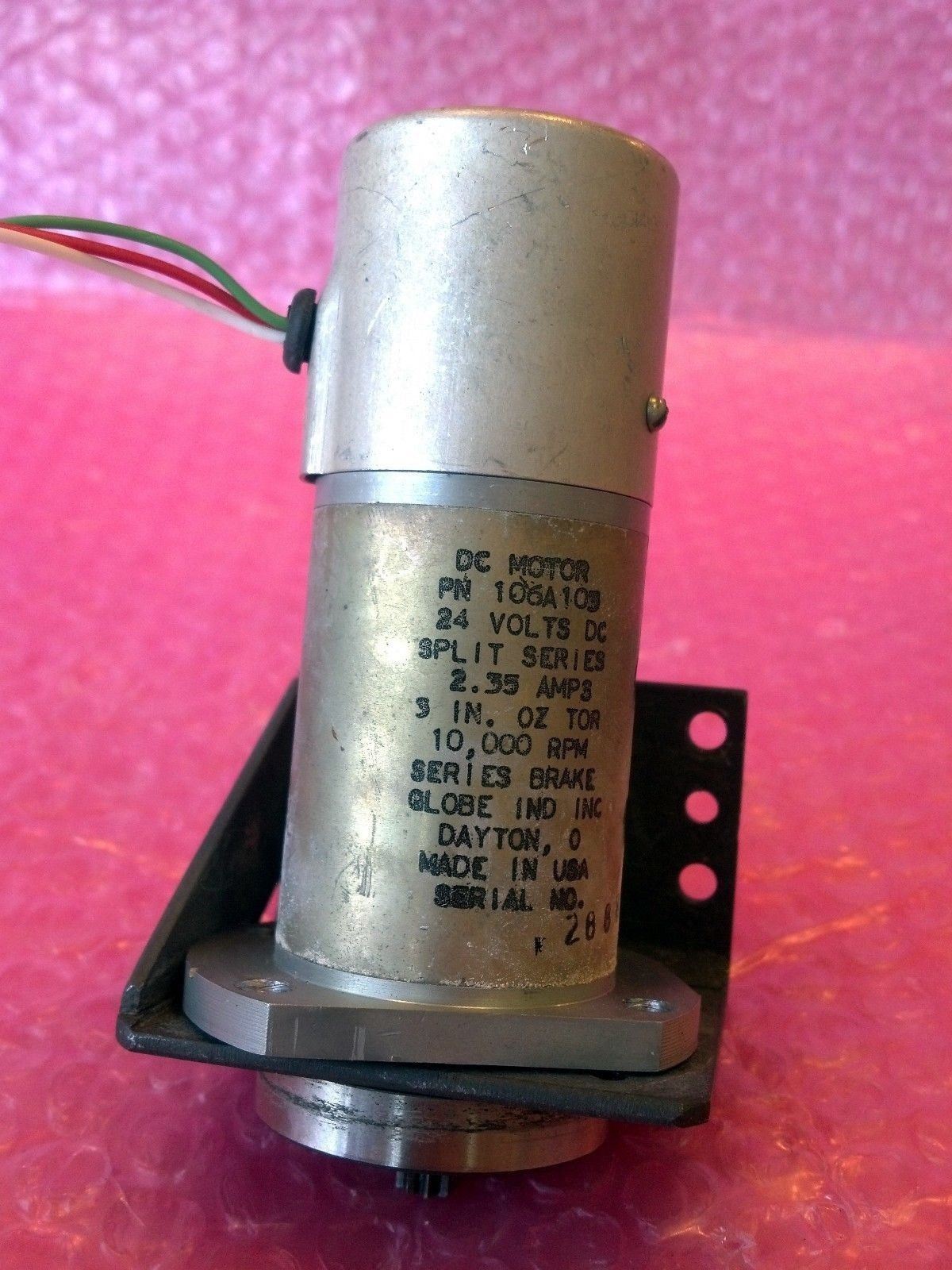 Dayton Dc Motor 106A103 24 V 2.35 Amps Split Series 10000 Rpm Globe Ind Usa