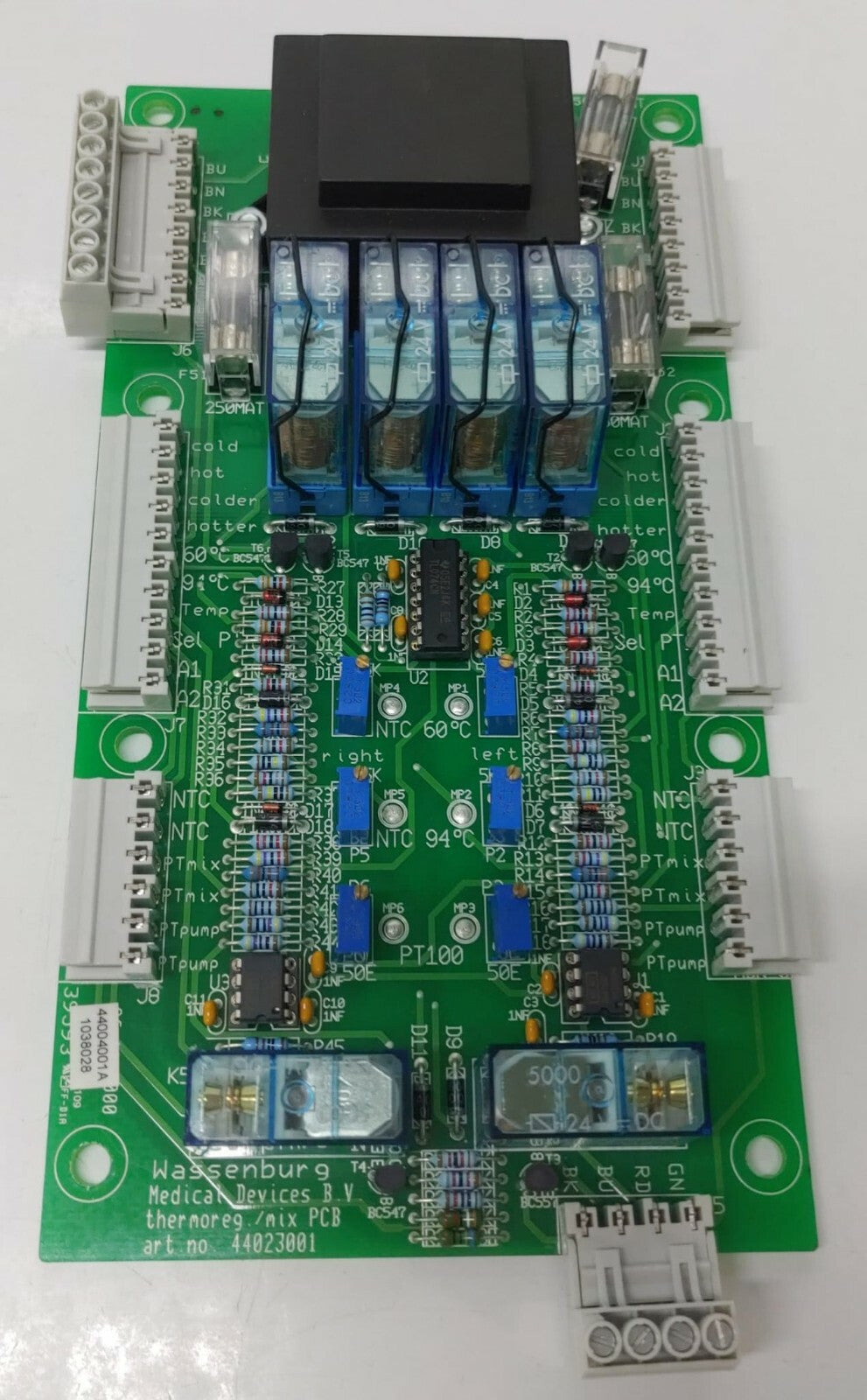 WASSENBURG MEDICAL DEVICES B.V. PCB BOARD 44023001 [LOT of 5] w/White Connectors