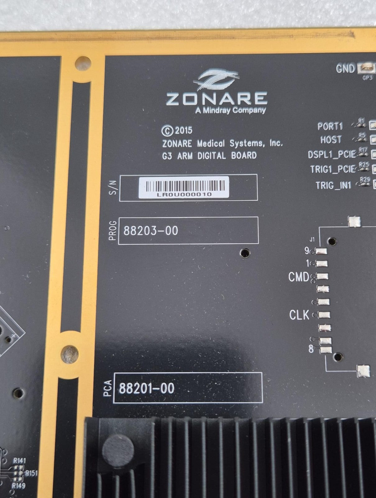 Zonare Ultrasound G3 ARM Digital Board 88203-00 88201-00