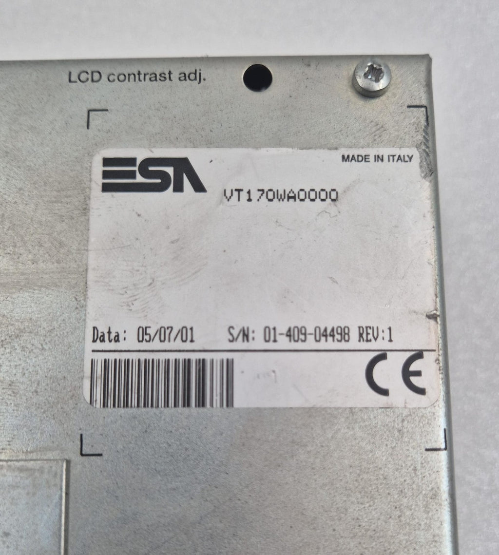 ESA VT170W OPERATOR INTERFACE PANEL VT170WA0000 24V **AS-IS**