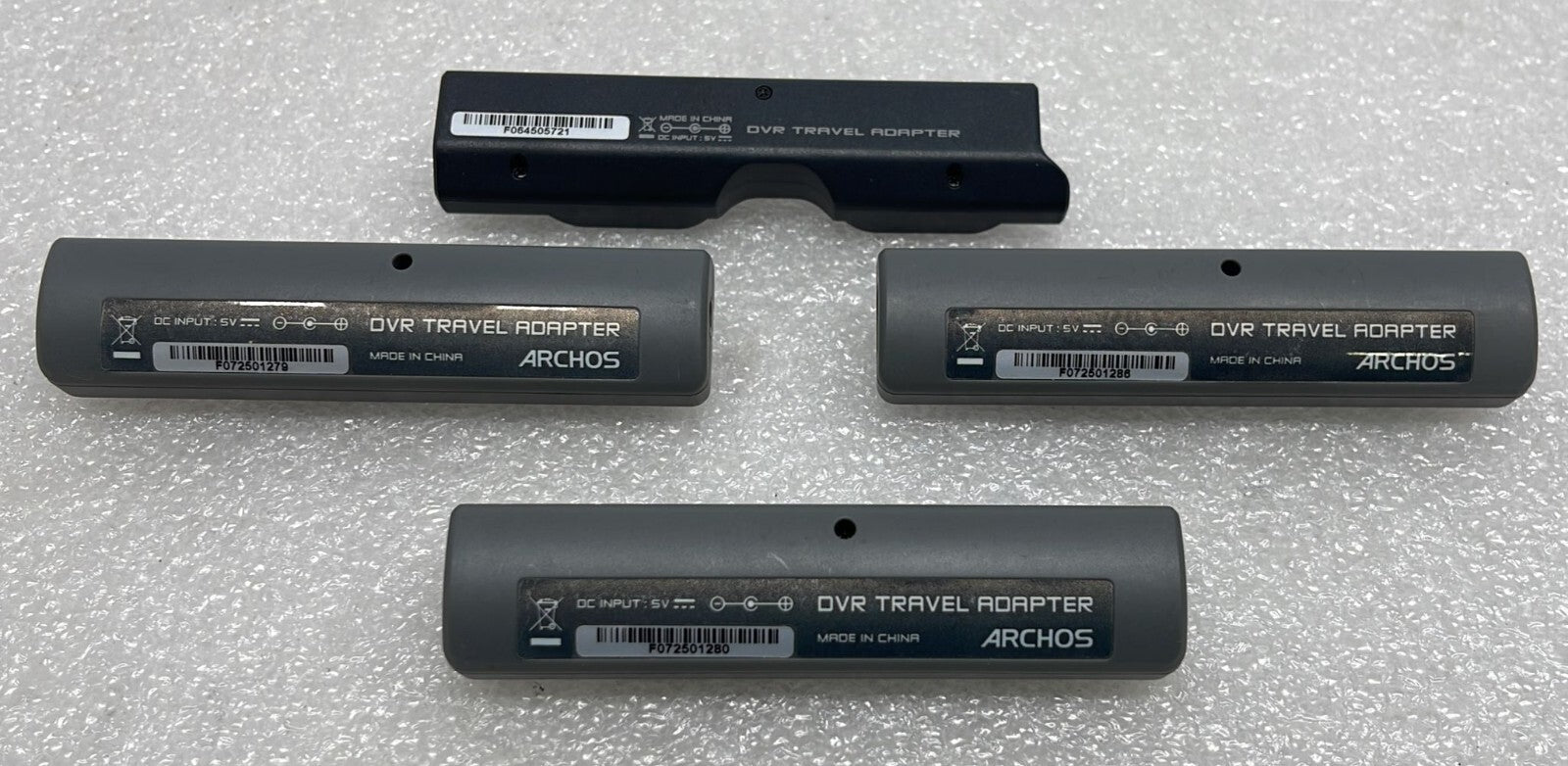 [LOT OF 4] ARCHOS DVR TRAVEL ADAPTER FOR AV-605