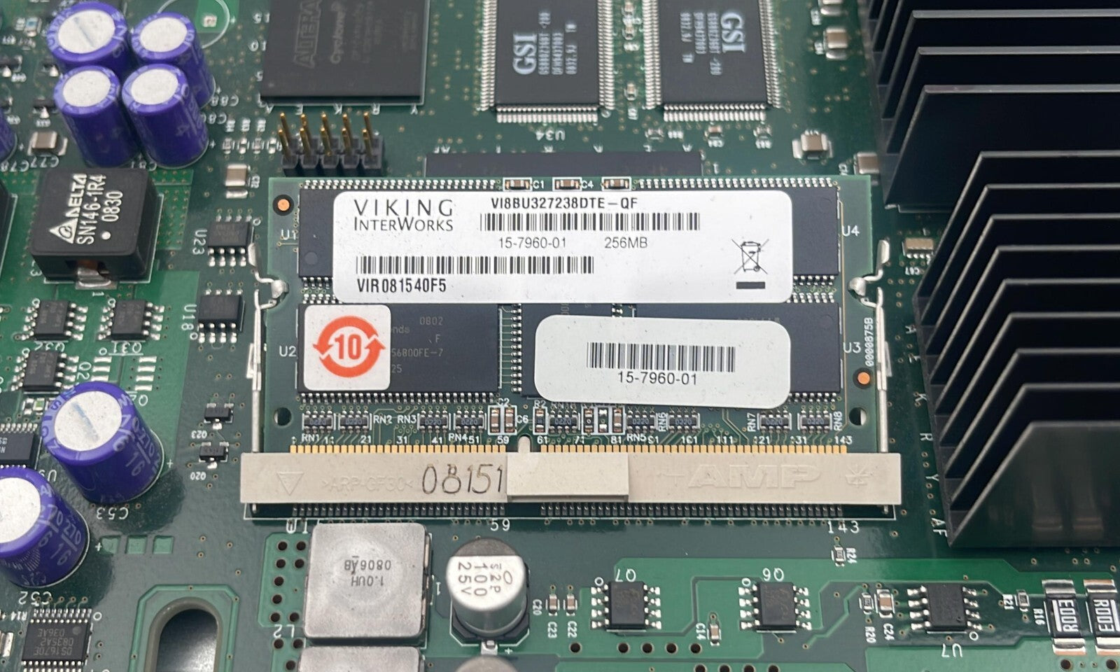 Cisco Catalyst WS-X4013+TS SuperVisor II-Plus-TS W/ VI8BU327238DTE Memory Card