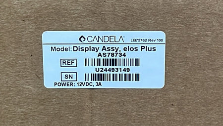 Candela AS78734 product label close-up