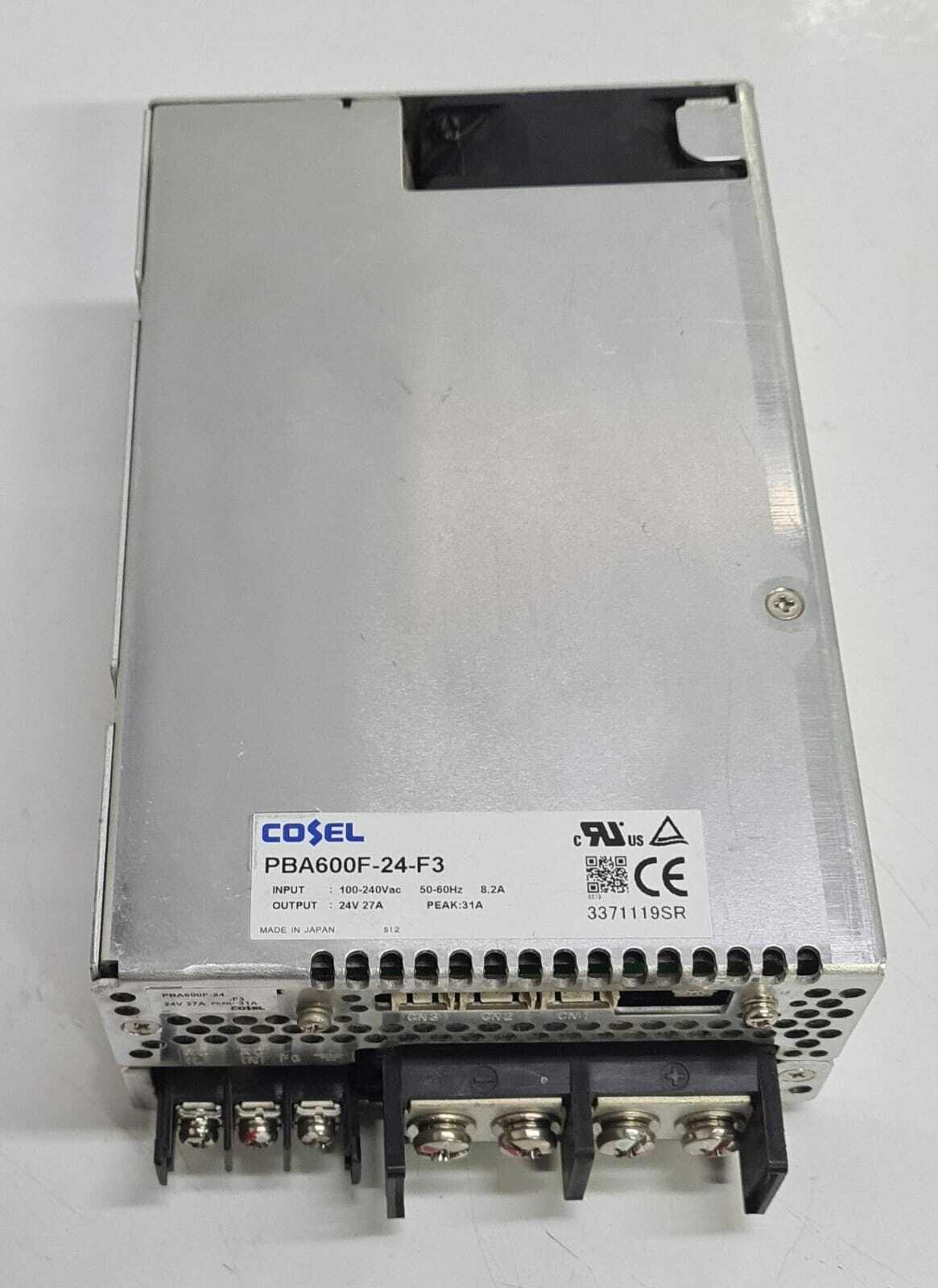 COSEL PBA600F-24-F3 Switching Power Supply 100-240VAC 24V 27A