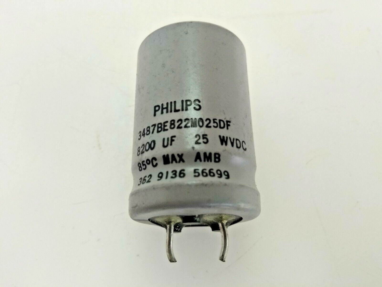 6 Pcs - Philips Aluminum Electrolytic Capacitors Super Snap in 3487 8200uf 3.95A