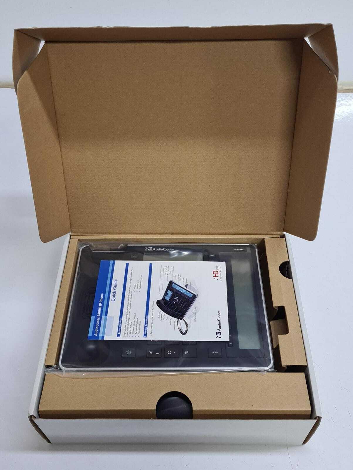 NEW - AudioCodes 440HD IP Phone GGWV00496 REV P03 IP440HDEG (Black)