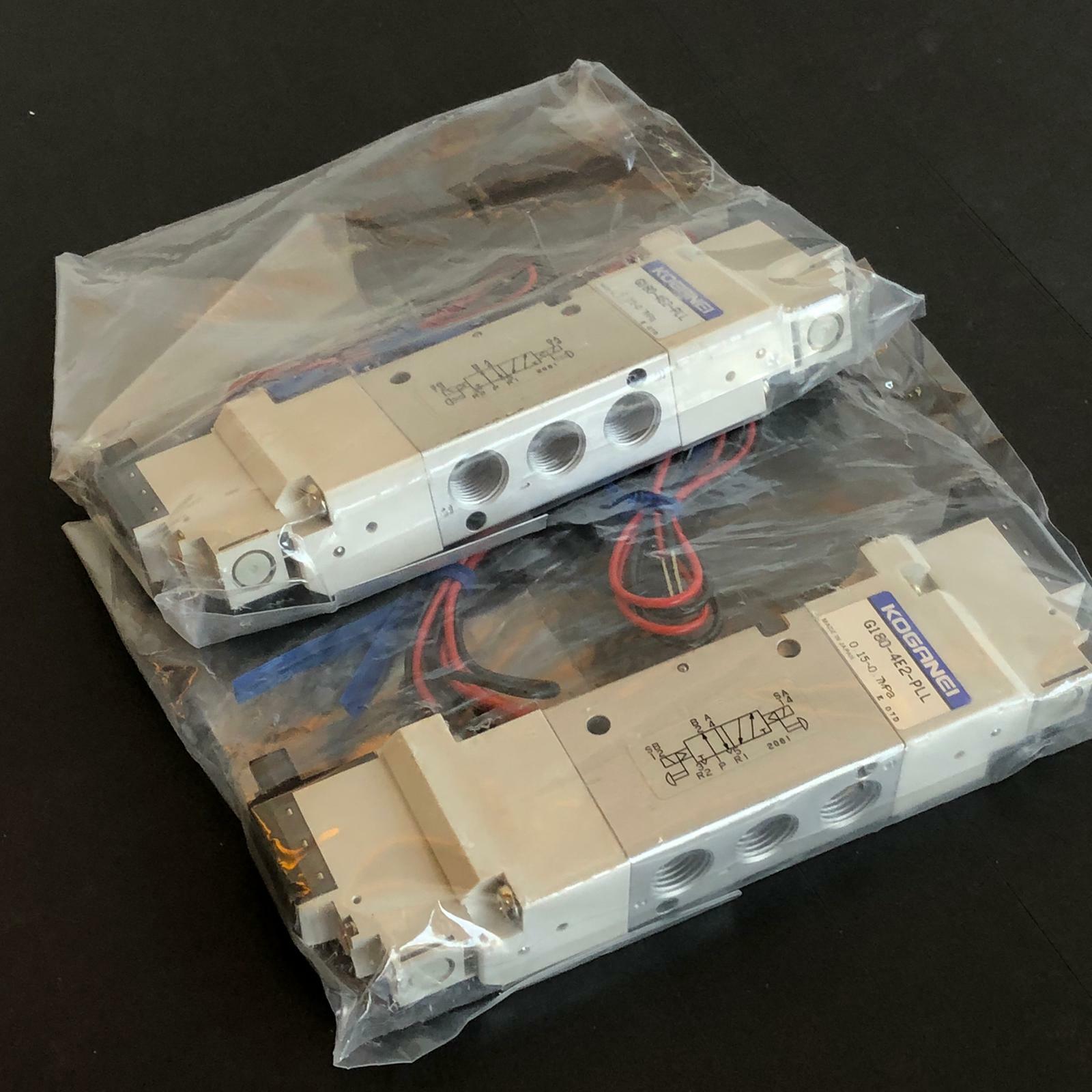 [LOT OF 2] NEW - KOGANEI G180-4E2-PLL Solenoid Valve