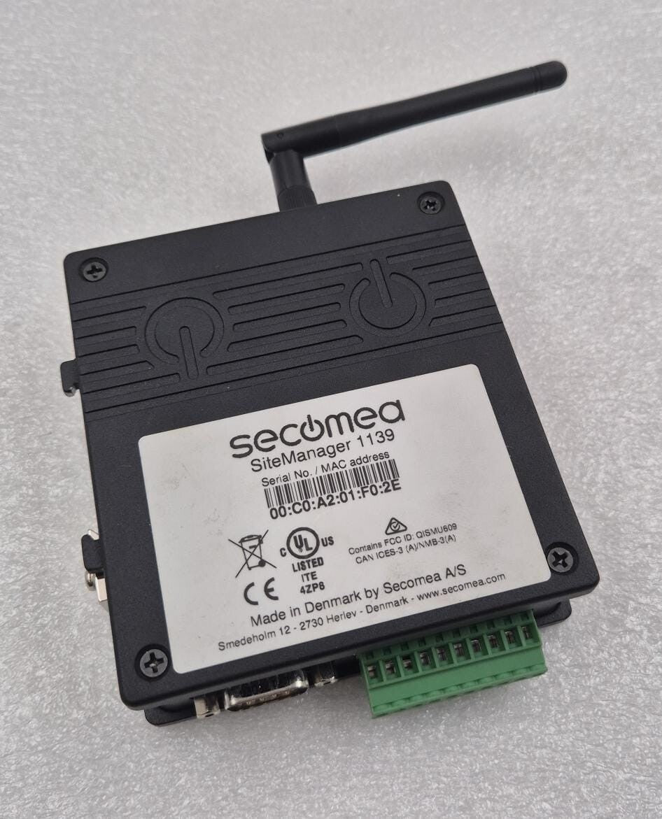 Secomea SiteManager 1139 industrial IoT gateway remote access module
