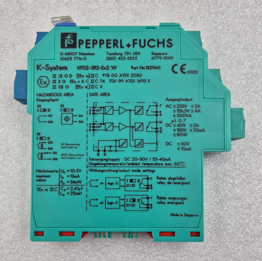 [LOT 4 PCS] PEPPERL+FUCHS K-System KFD2-SR2-Ex2.W 132960 Switch Amplifier