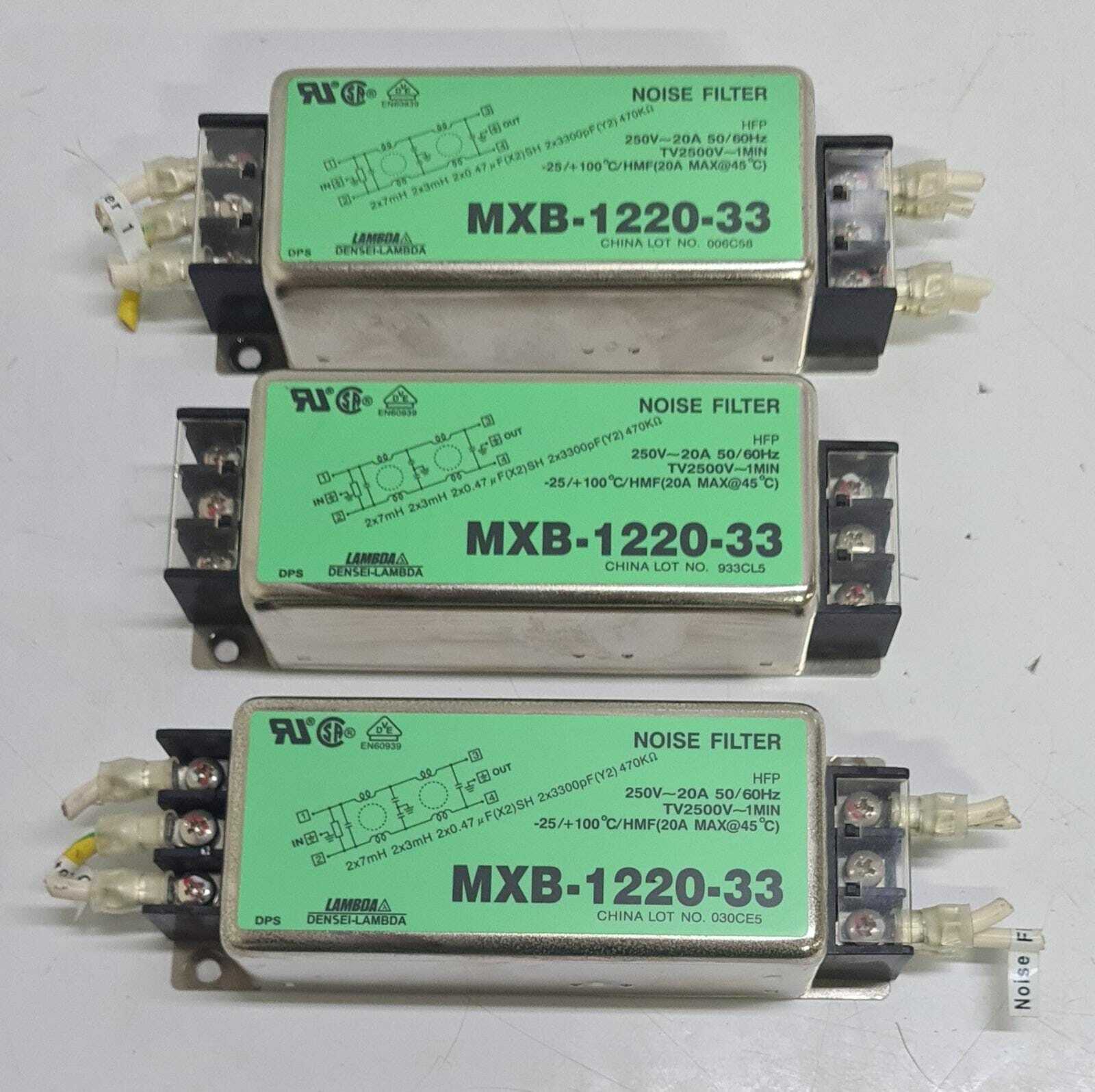 [LOT OF 3] Lambda Densei Noise Filter MXB-1220-33