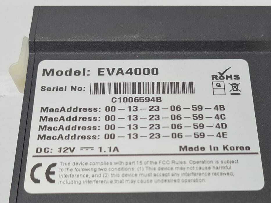 UDP EVA4000 IP Surveillance H.264 4-Channel 4CH Network Video Encoder