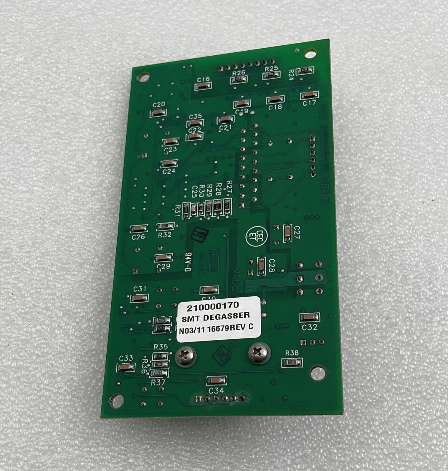Waters SMT Degasser 210000170 Control Board PCB 510000170