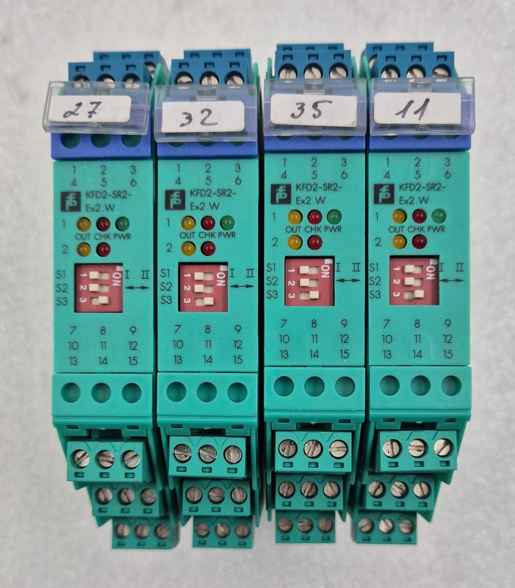 [LOT 4 PCS] PEPPERL+FUCHS K-System KFD2-SR2-Ex2.W 103368 Switch Amplifier