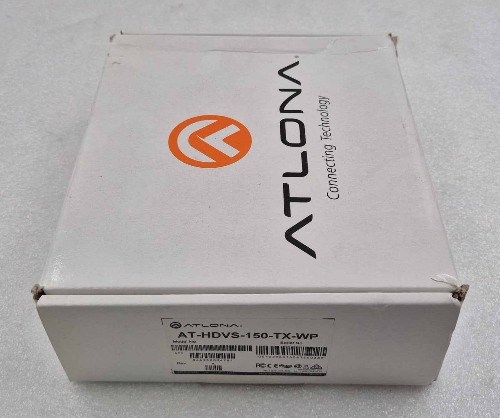 NEW - ATLONA AT-HDVS-150-TX-WP HDMI/VGA to HDBaseT Wall Plate Switcher