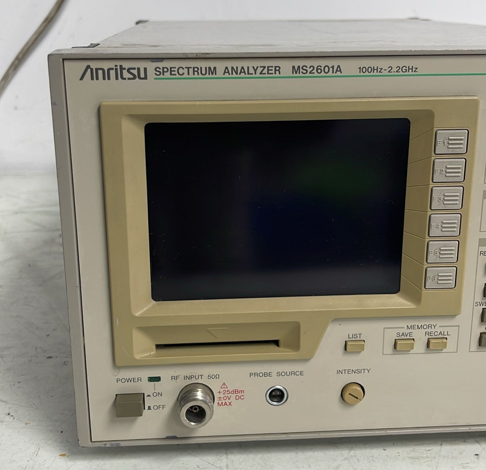 Anritsu MS2601A Spectrum Analyzer 100Hz - 2.2GHz