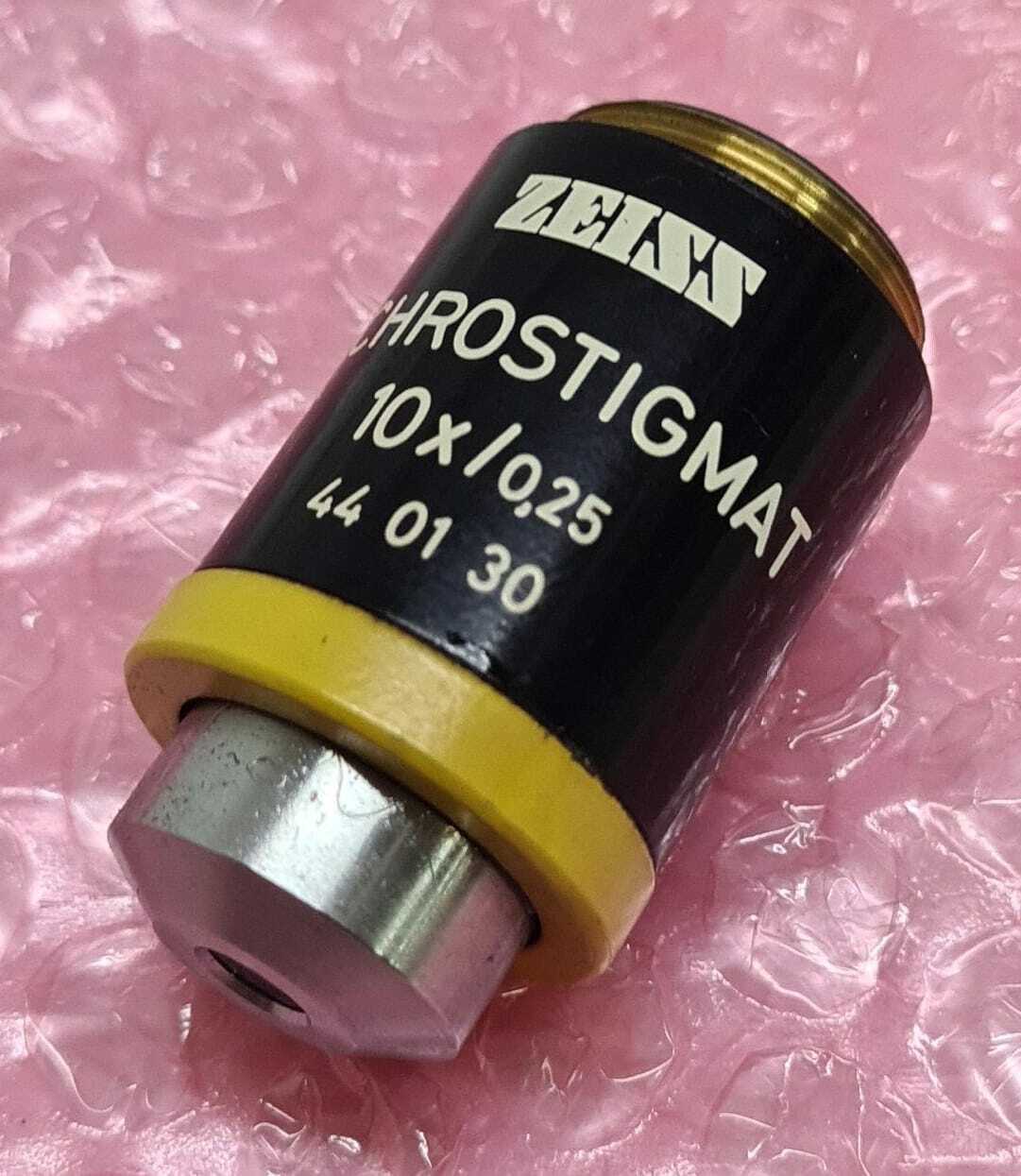 Zeiss ACHROSTIGMAT 44 01 30 10X/0.25 ∞/- Microscope Objective Lens Contrast