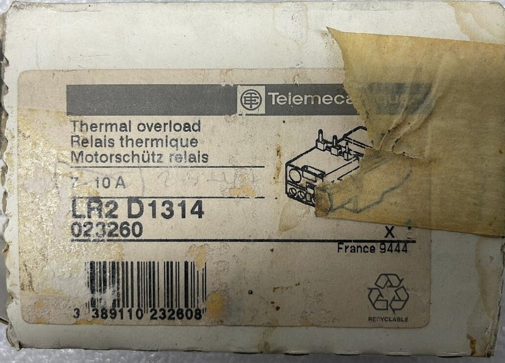 [LOT OF 3] Telemecanique THERMAL OVERLOAD LR2 D1314