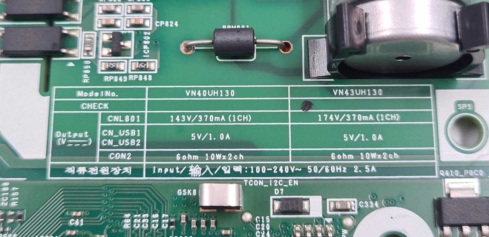 SAMSUNG TV Mainboard CN10 BN9646786A KANT-SU/NU7100