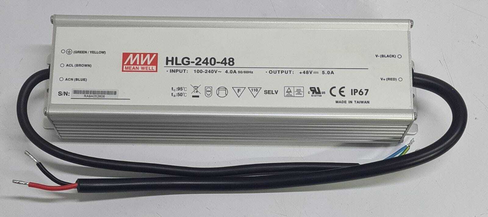 Mean Well MW HLG-240-48 Power Supply 48V 5A 100-240V