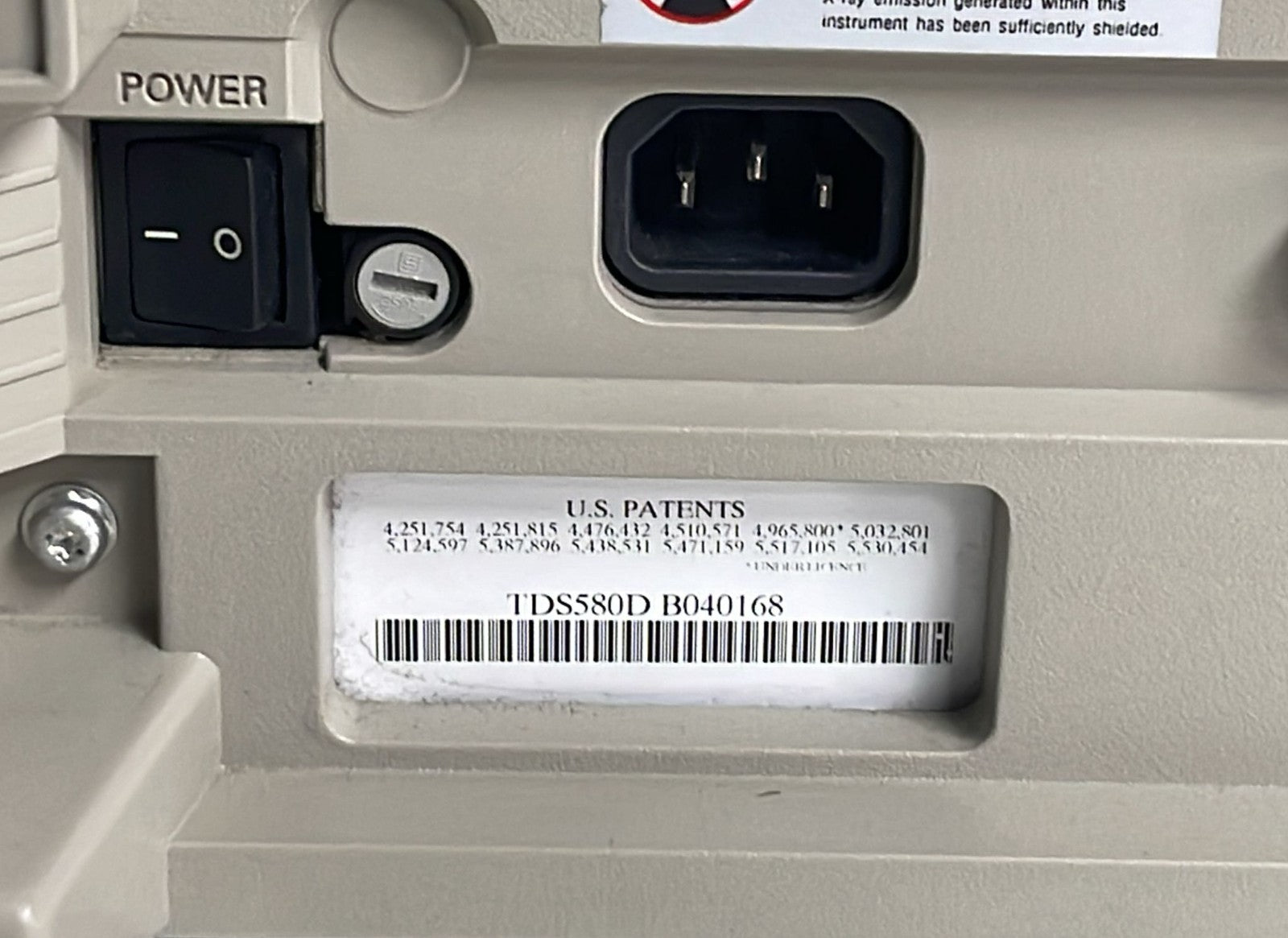 Tektronix TDS 580D Four Channel Digital Phosphor Oscilloscope 1GHz - 4GS/s DPO