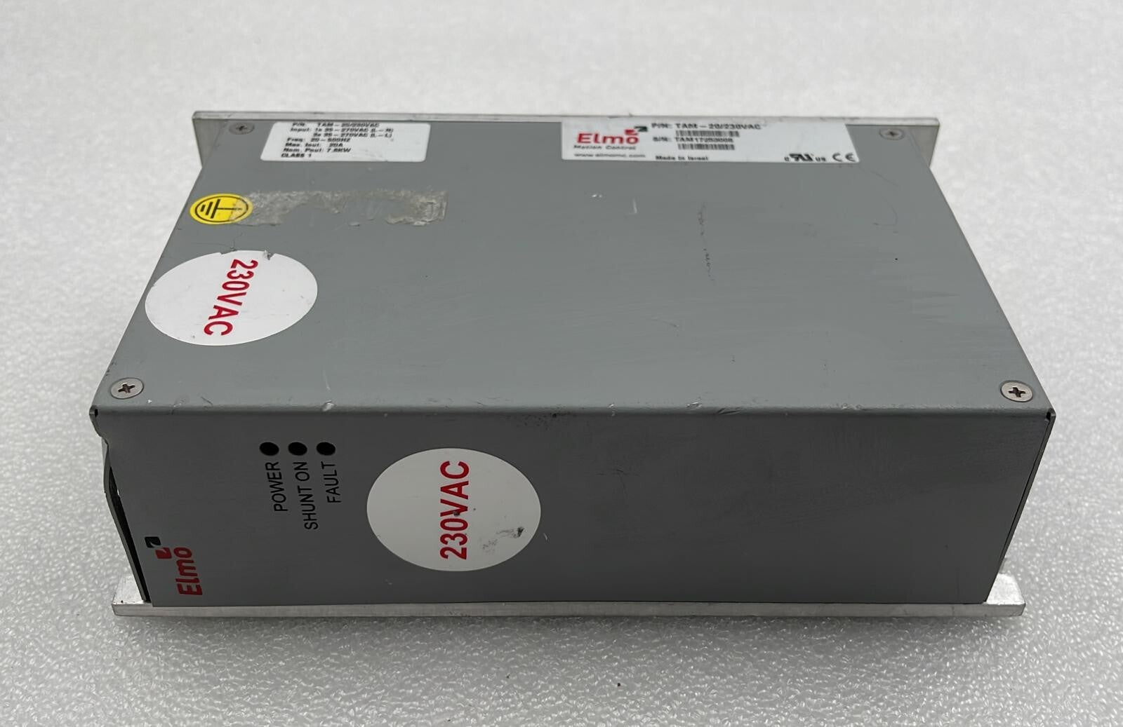 Elmo Motion Control TAM-20/230VAC Power Supply Module 20-500Hz 20A 7.6KW