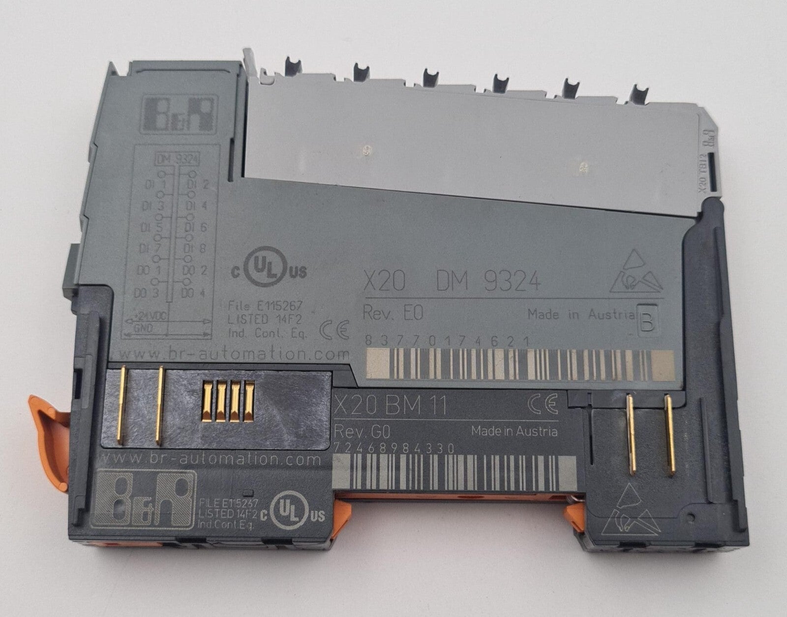 B&R Automation X20 DM 9324 Digital Control Module W/ X20 BM 11