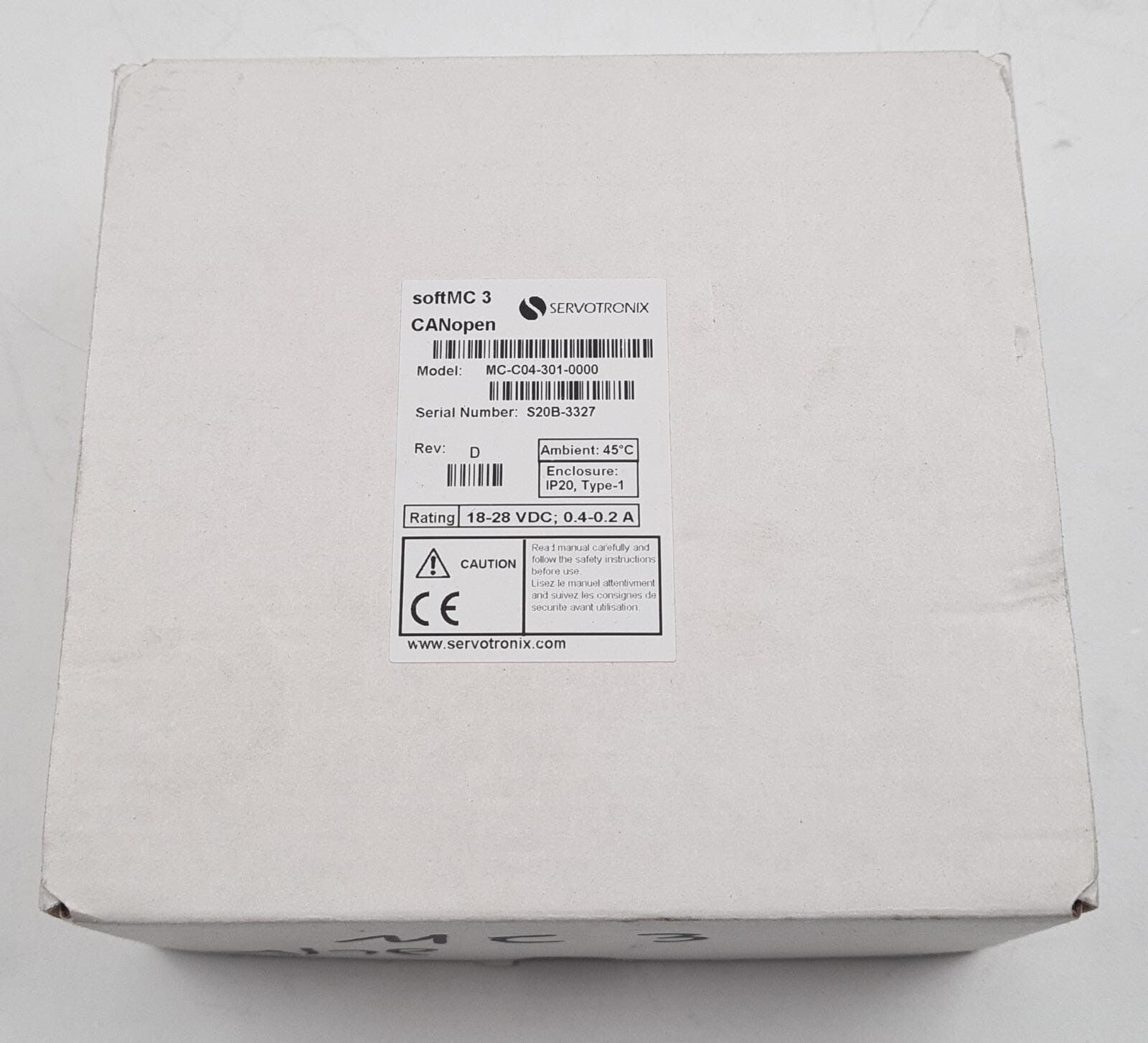 NEW- Servotronix softMC 3 CANopen MC-C04-301-0000 Compact Motion Controller