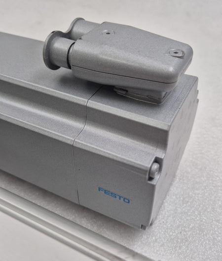 Festo electric cylinder motor housing top connector view