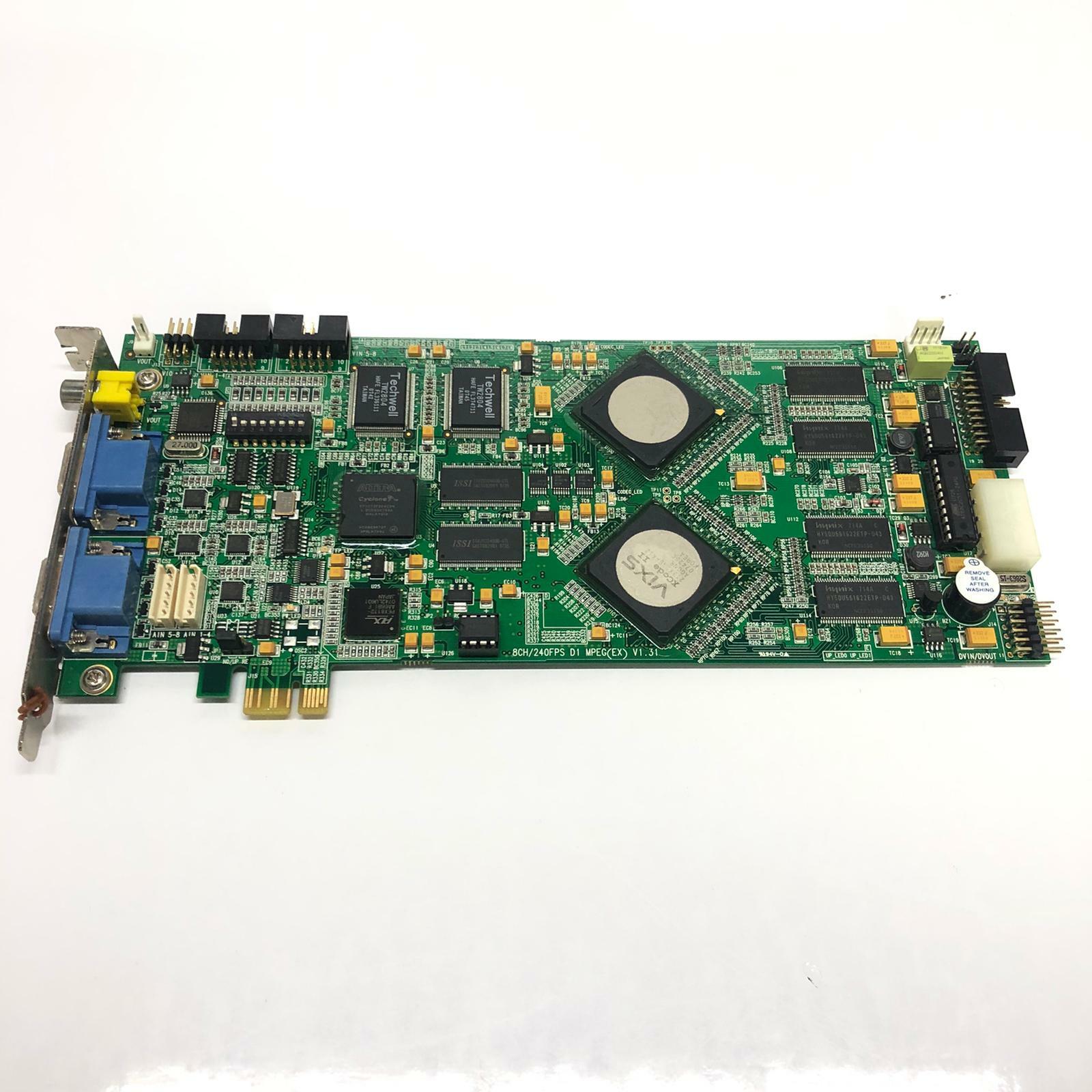 PCI Express 8CH/240FPS D1 MPEG(EX)V1.31 D1 120 Real Time Dsiplay, Raw Data