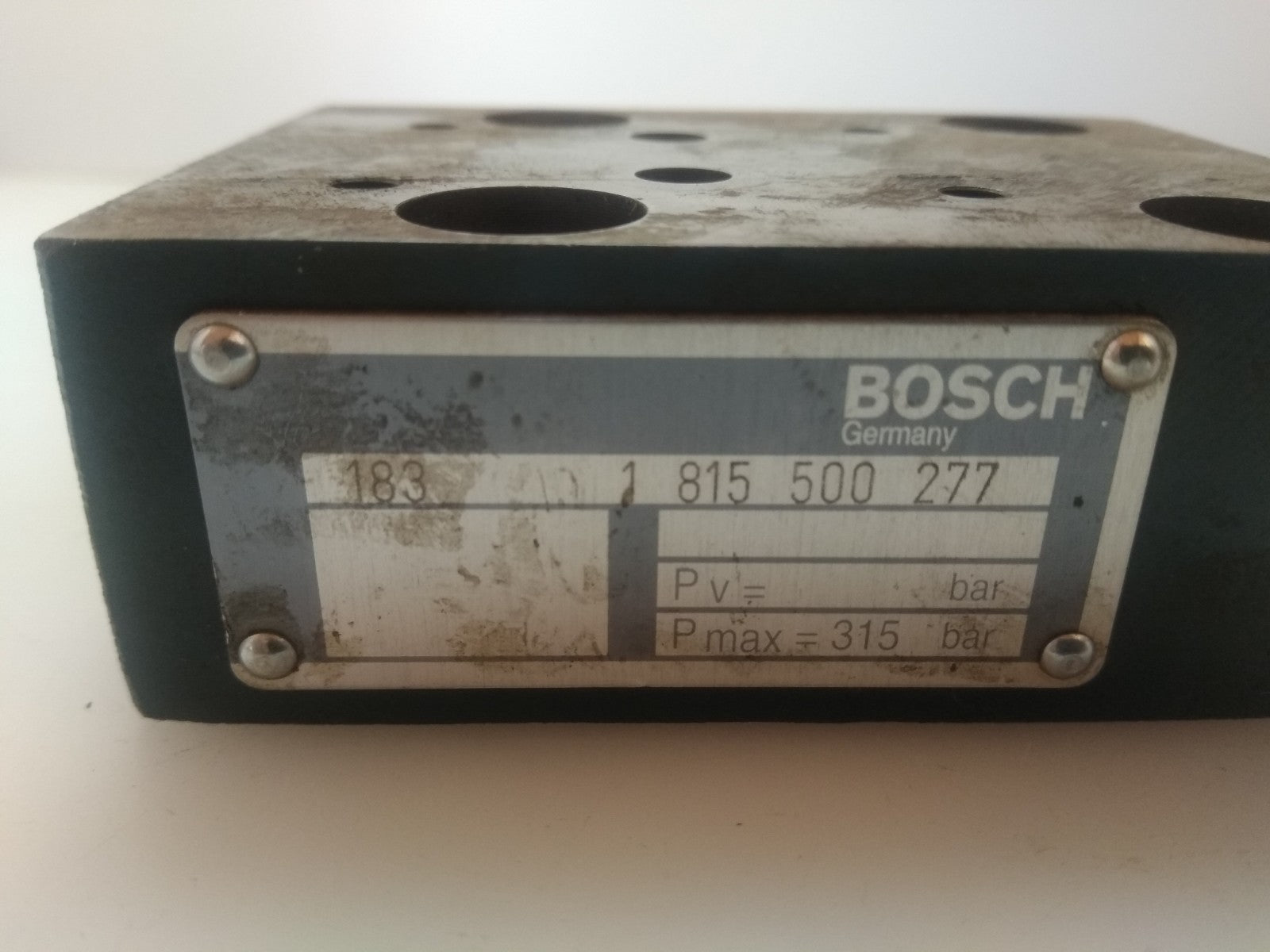 Bosch Industrial Hydraulics Cover Plate Cartridge Valve 1 815 500 277