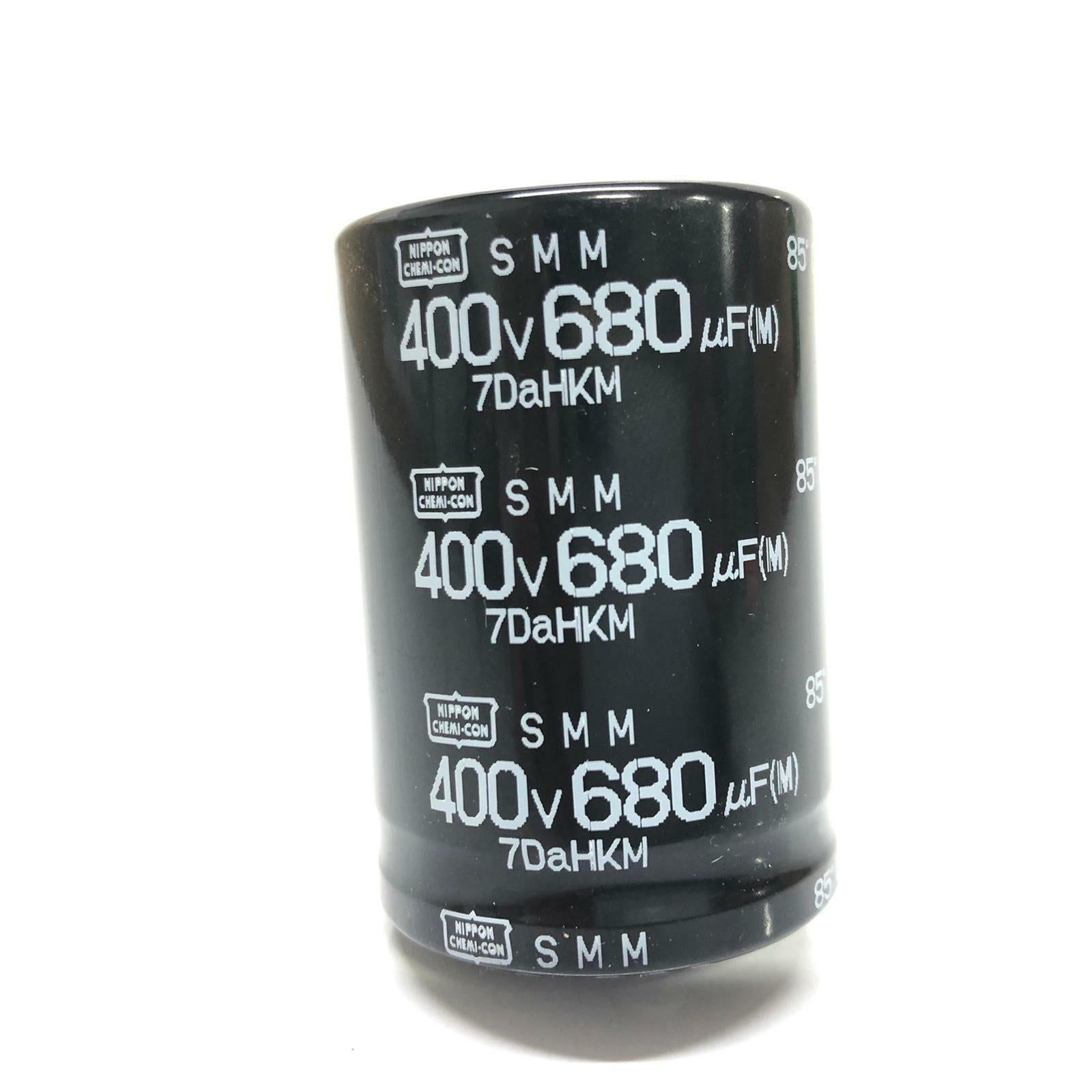 [Lot of 10] Nippon Chemi-Con SMM 7DaHKM Capacitor 400V 680UF  85°c