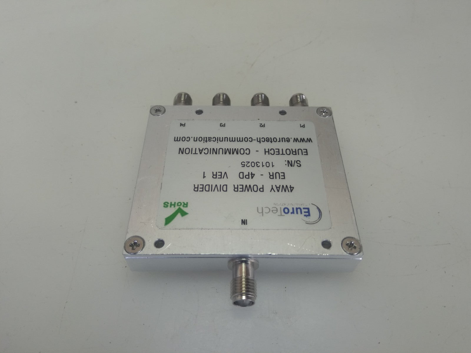 Eurotech Communication 4way Power Divider Eur 4pd Ver 1