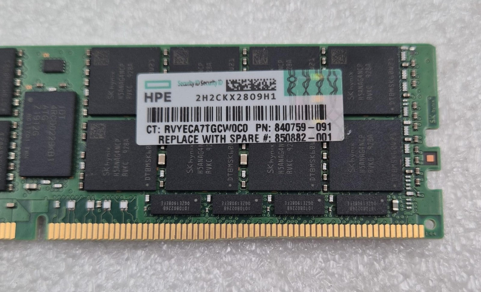 SK Hynix 64GB 4DRx4 PC4-2666V HMAA8GL7CPR4N-VK Server Memory RAM HPE 840759-091