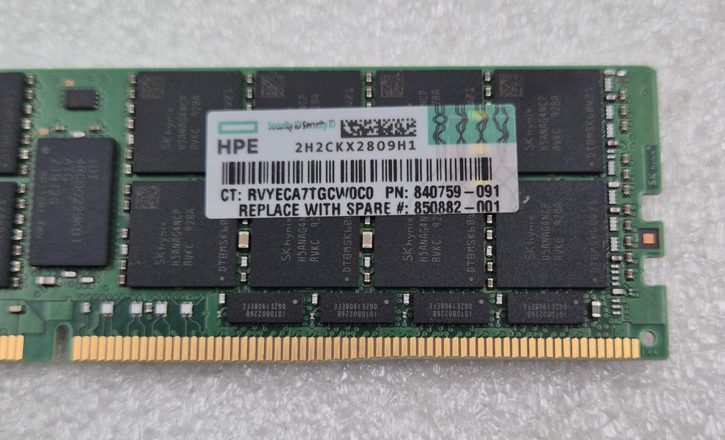 SK Hynix 64GB 4DRx4 PC4-2666V HMAA8GL7CPR4N-VK Server Memory RAM HPE 840759-091
