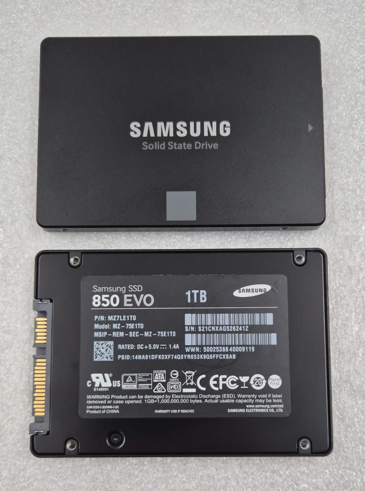 [LOT 2 PCS] SAMSUNG 850 EVO SSD 1TB MZ7LE1T0 MZ-75E1T0 SATA 2.5"